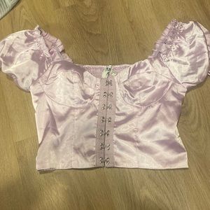 Purple princess polly crop top